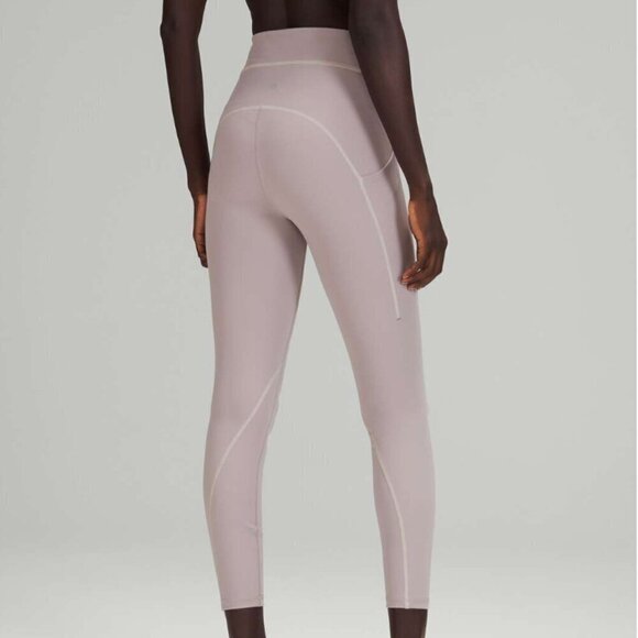 Lululemon Power Thru High-Rise Tight 25" Mauve Grey - Picture 7 of 7